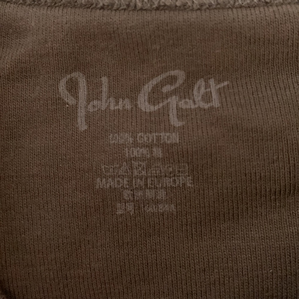brandy melville, john galt brown cowgirl cropped shirt - Picture 2 of 3